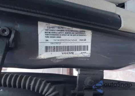 2005 Volvo S60 2.5T из США, поврежденный, VIN YV1RS592352474548